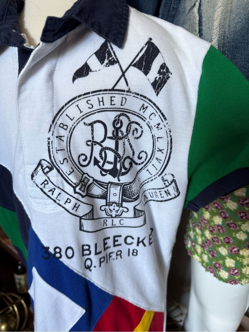 Ralph Lauren - Vintage 90’s Bleeker Crest Rugby Polo - Youth Medium